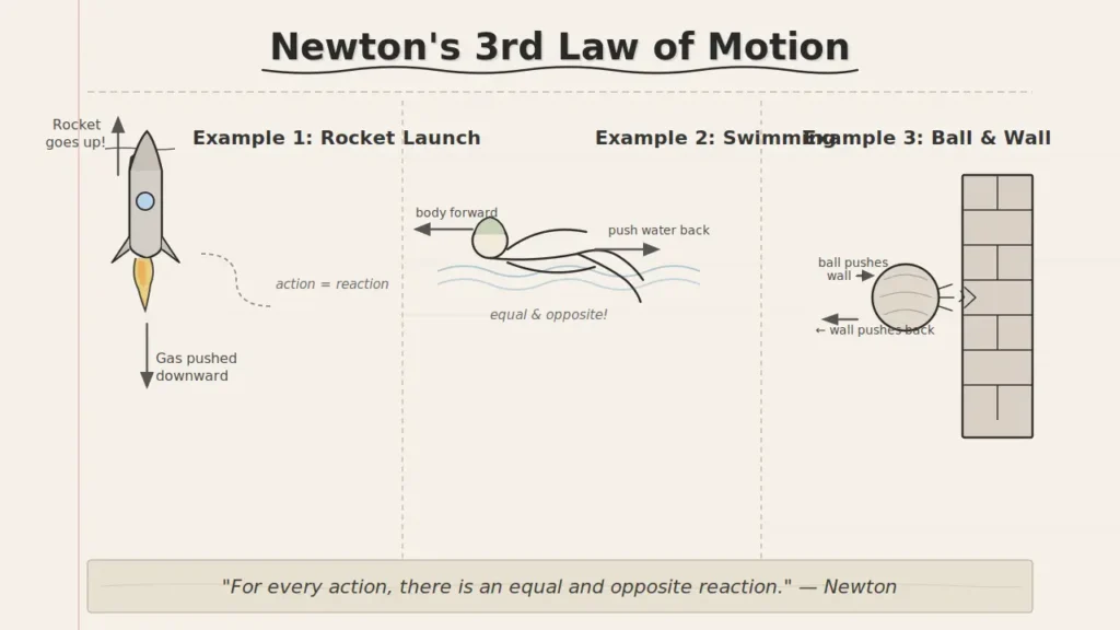 Newton’s Third Law: Definition, Applications, Misconceptions, & Examples